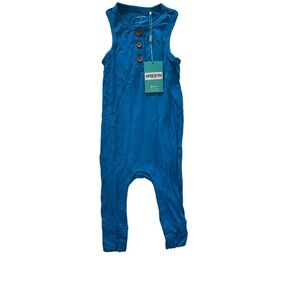 NWT Posh Peanut Bamboo Onsie Bodysuit Blue 2T